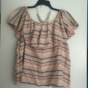 EUC LB cold shoulder blouse